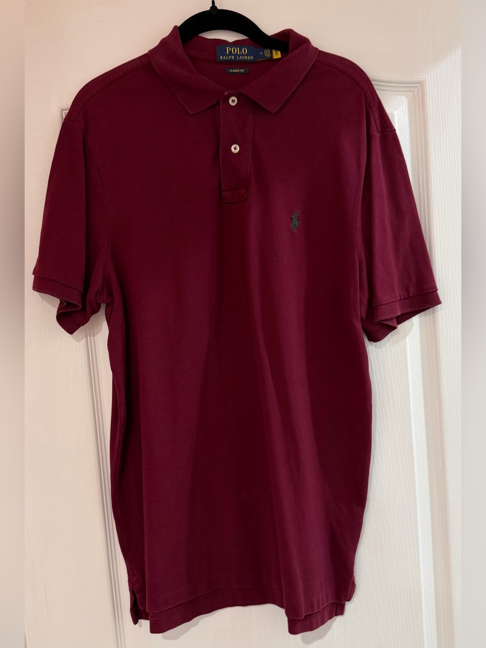 Ralph Lauren Men's Burgundy Polo Shirt